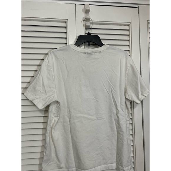 Nike White Multi-Color Center Swoosh Boxy Tee Shirt Sz: medium - Picture 2 of 4